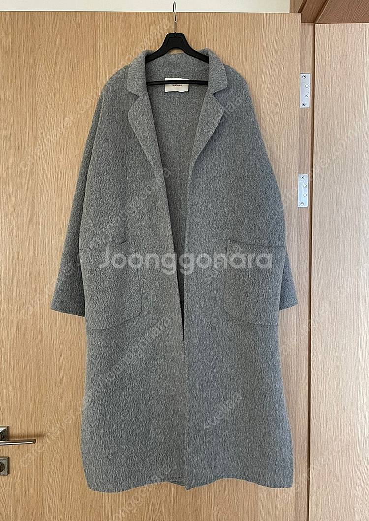 베지터블 핸드메이드 울 알파카 코트--7