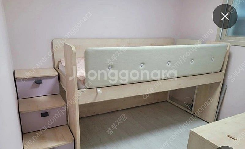 일룸 허비벙커, 그로잉책상+윙키즈의자, 전면 책장+장난...--1
