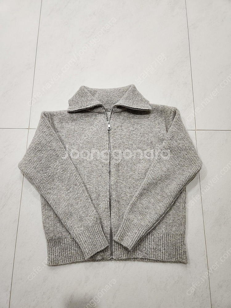 하이넥집업 가디건 프리사이즈--0