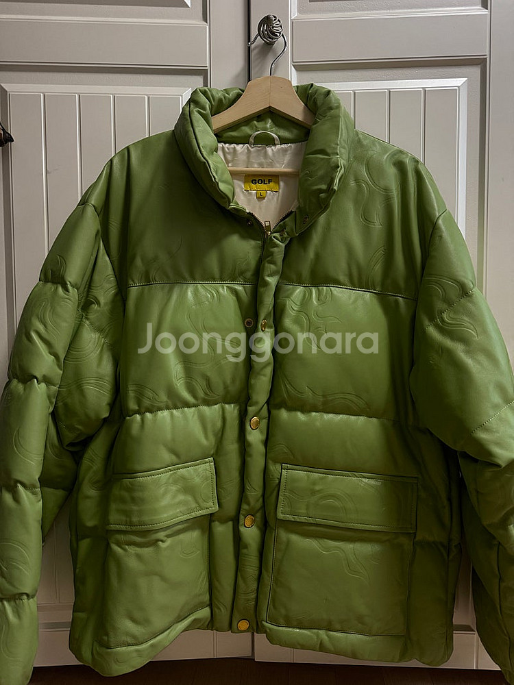 골프왕 레더 퍼피 자켓 Golf wang leather...--2