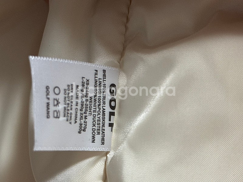 골프왕 레더 퍼피 자켓 Golf wang leather...--5