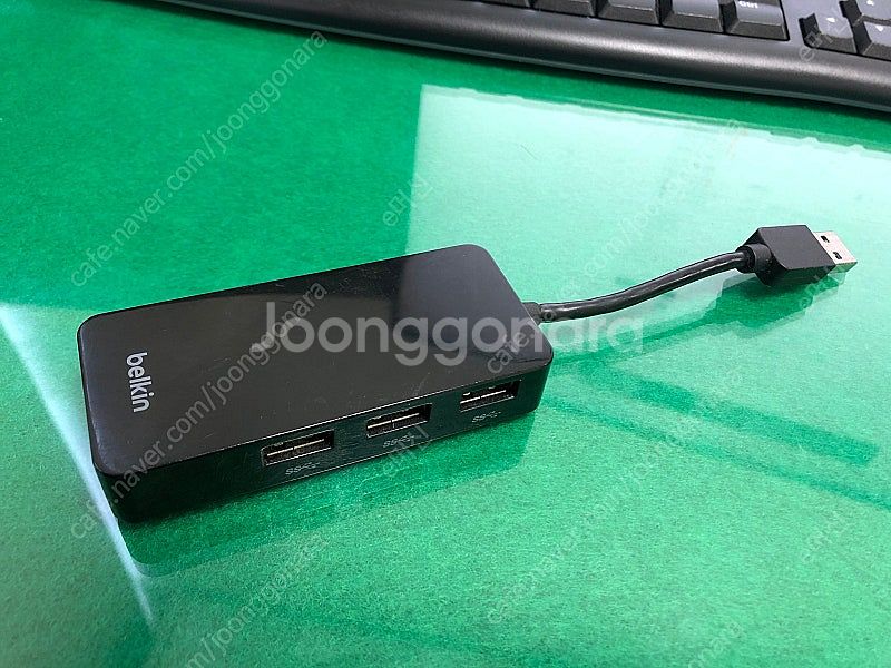 벨킨 USB 3.0 3포트 허브 기가비트 이더넷 어댑터...--2