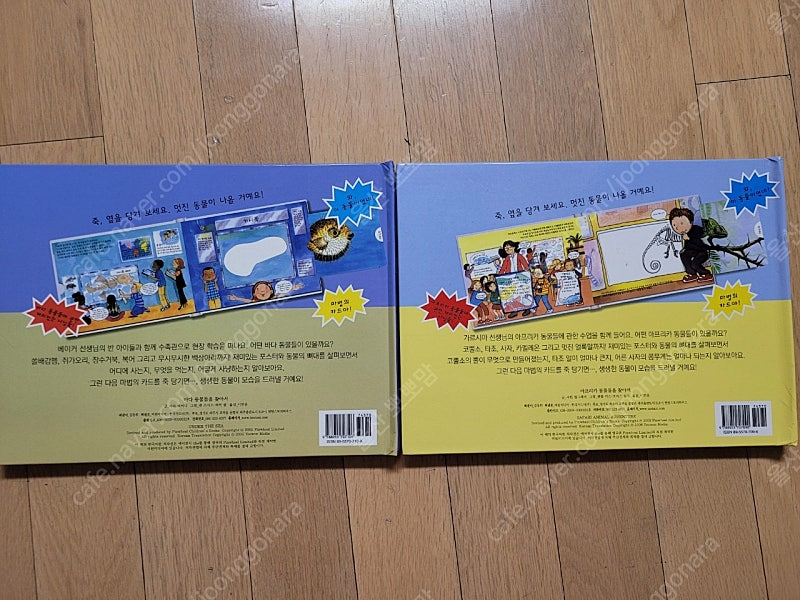 여원미디어. 바다동물, 아프리카동물 카드플랩책--1