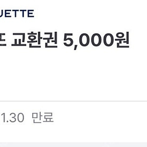 파리바게뜨 5000원권 오늘까지