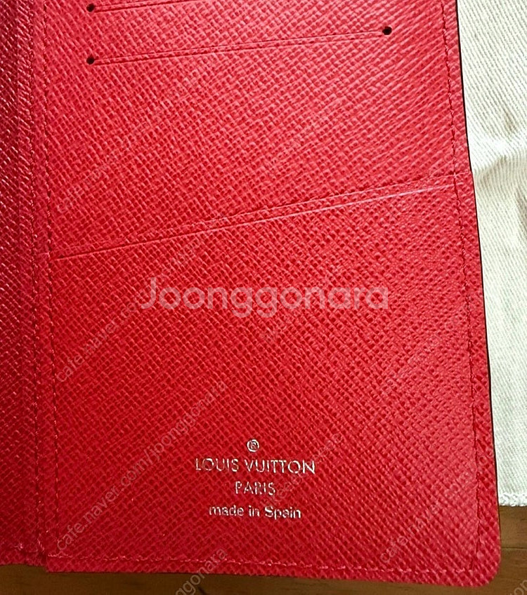 정품 슈프림 x 루이비통 장지갑 미사용 소장만함--5