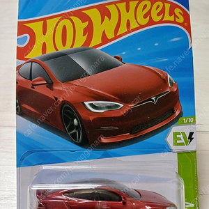 핫휠 테슬라 모델S TESLA MODEL S 레드 미개봉 새상품