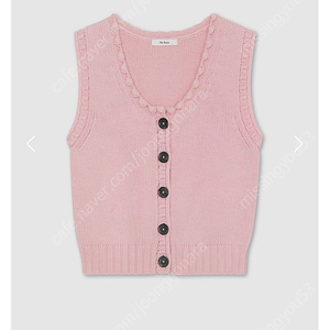 더름 - BENOIT HANDMADE CASHMERE KNIT VEST (PINK)