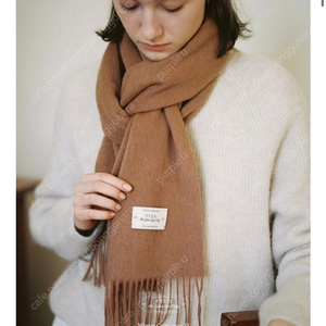 fyeo 포유어아이즈온리 noelle wool 100 muffler 머플러 오렌지 브라운