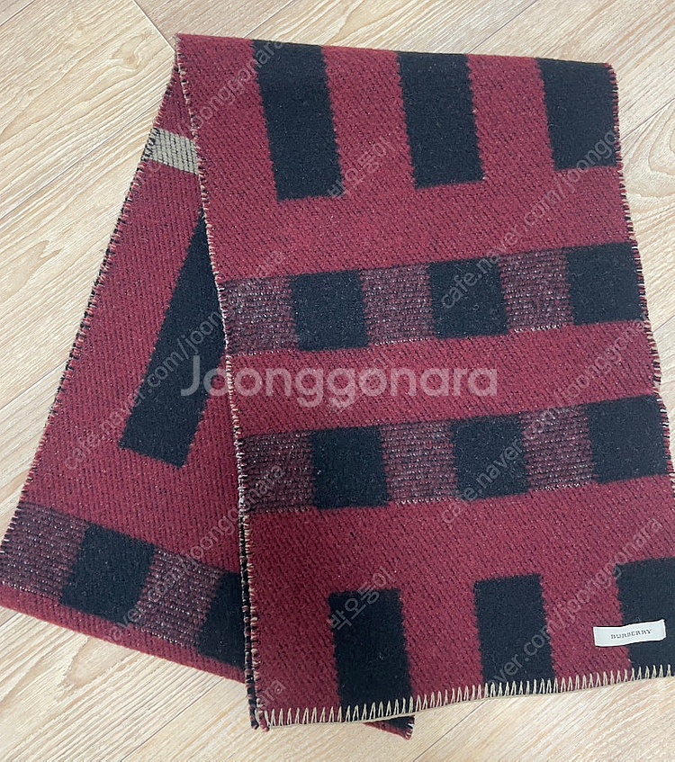 버버리 울캐시미어 머플러--2