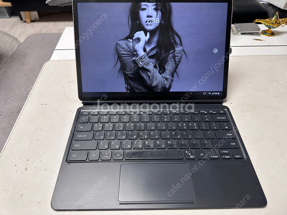 갤럭시탭 s7 plus 셀룰러 256g + 정품키보드케--1