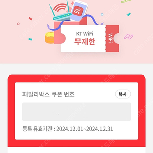 (900원) KT 와이파이 12월 한달 이용권 판매