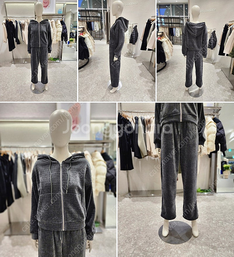 코데즈컴바인 벨벳 코듀로이 후드집업 셋업 세트 (F) ...--0