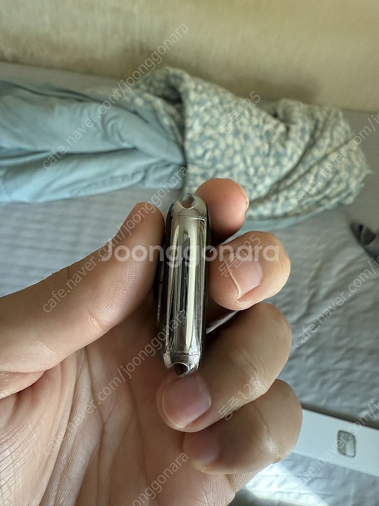 애플워치9 스테인리스 실버 45mm 셀룰러 풀박팝니다!--4