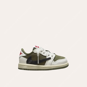 조던 1 x Travis Scott Retro Low 리버스 올리브 TD 150