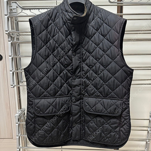 [Barbour] 바버 퀼팅 조끼 블랙 XL