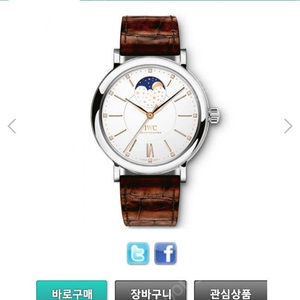 IWC 여성 문페이스시계 IWC459011