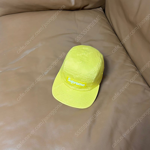 Supreme 슈프림 캠프캡 모자 (Jacquard Logo Yellow)