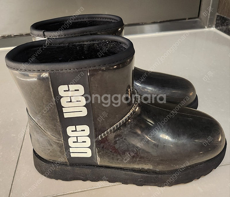 미국 어그 클리어 블랙 EU36, 220사이즈--0