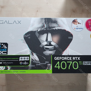 GALAX 지포스 RTX 4070 Ti SUPER EX GAMER WHITE OC D6X 16GB 미개봉 신품 팝니다.