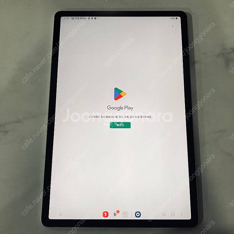 갤럭시 탭S7 FE 실버 64G 케이스펜포함 S급 28...--6