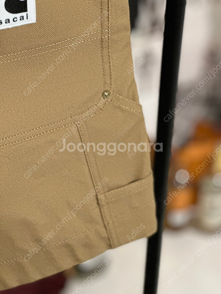 [1] 사카이 X 칼하트 카펜터 하프 셋업 팬츠 베이지...--3