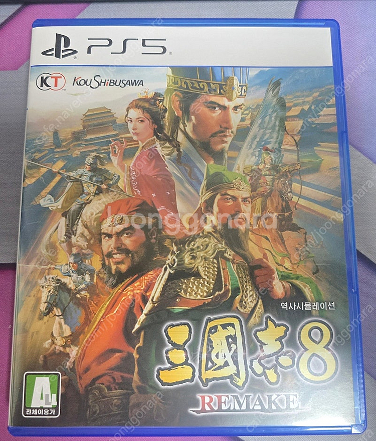 PS5 삼국지 8 리메이크(특전미사용) 비닐만뜯은 새것...--0