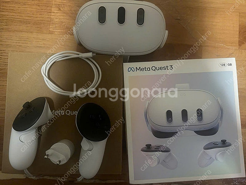 메타퀘스트3 128g + 충전독+정품케이스+링크케이블ctoc 5m (착불)--0