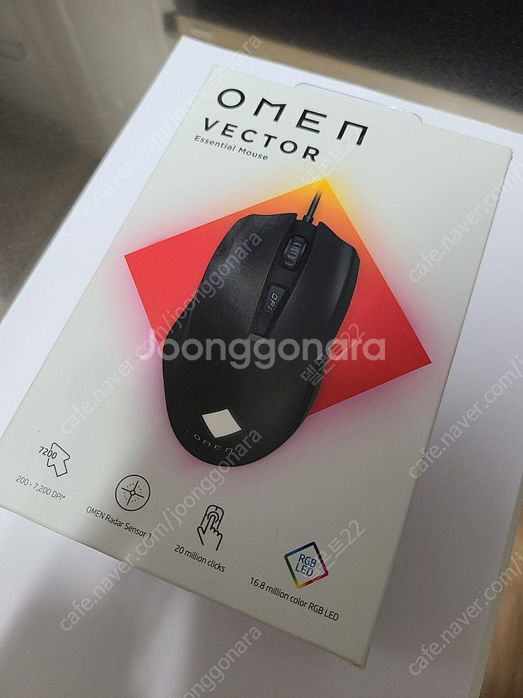 HP OMEN 벡터 이센셜 게이밍 마우스 (8BC52A...--1