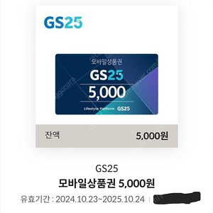 GS25 5천원권