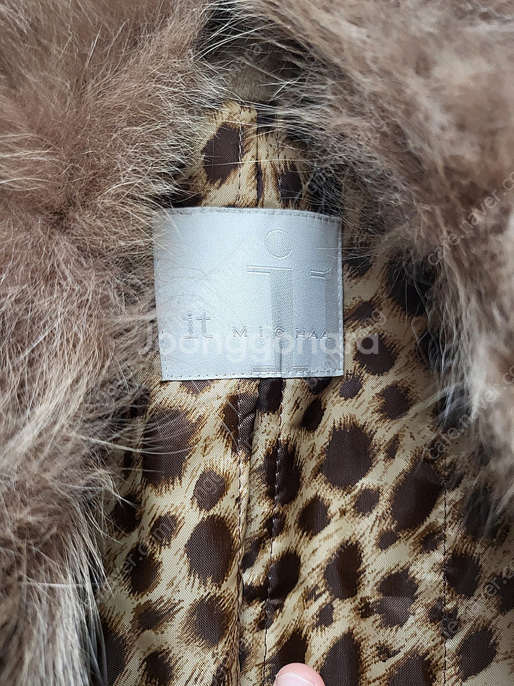 가격내려요!!!잇미샤 알파카 혼방 폭스 코트--1