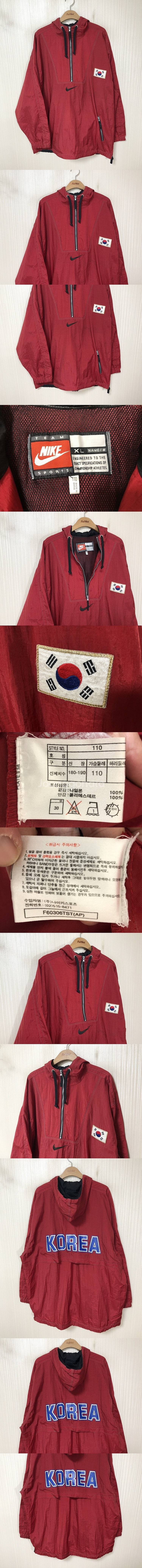 나이키국대 국대KOREA 나이키올드스쿨 반집업국대 후드...--0