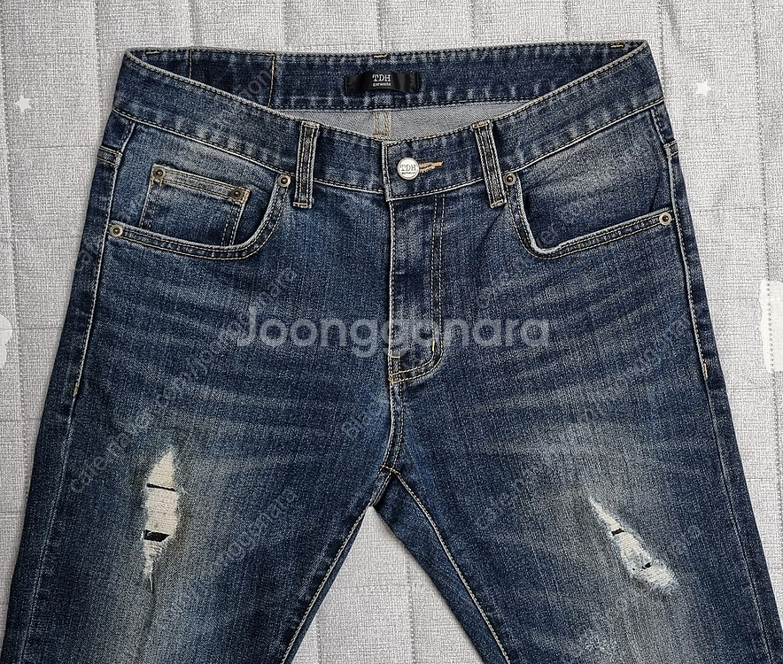 남자 남성 청바지 데님 JEANS TDH 중청 소프트 디스트로이드진 M/48 (30~31)사이즈 10,000원--2