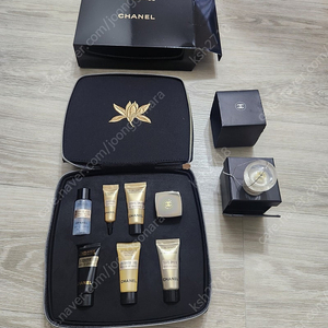 샤넬 수블리마지 파우치 샘플세트 + No.5 미니 스노우볼