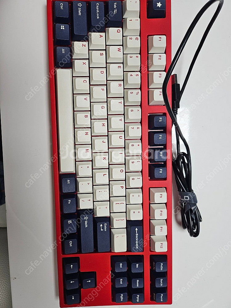 레오폴드 FC750R PD 화이트 블루스타 영문 저소음...--0