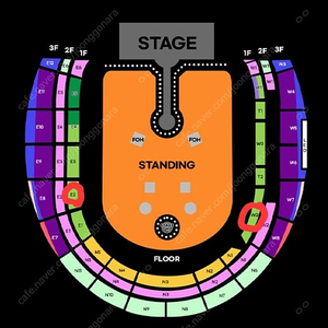 콜드플레이 콘서트 원가양도합니당. 1층 P석 명당 위주