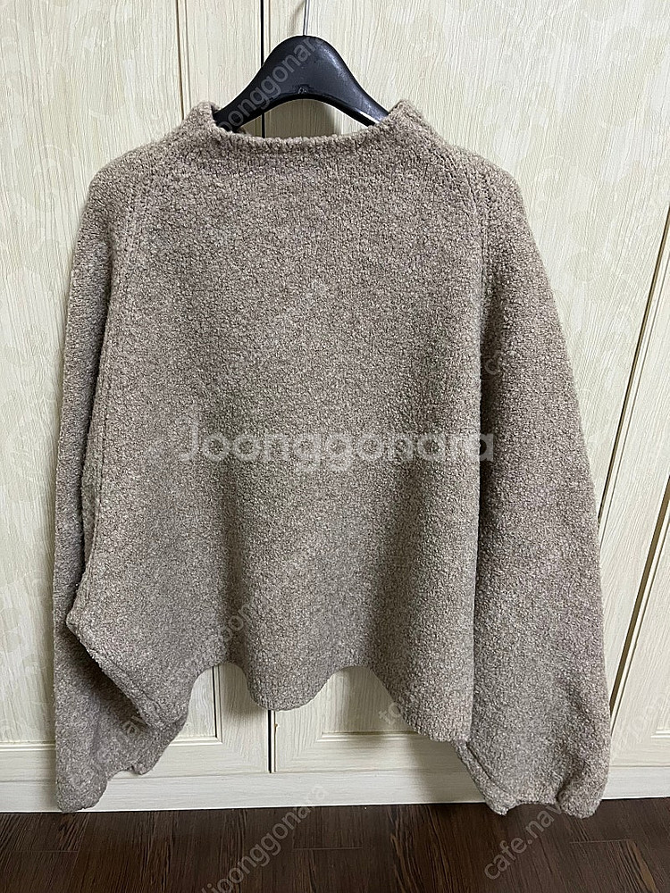 더캐시미어 울 블렌드 부클 니트 자켓--5