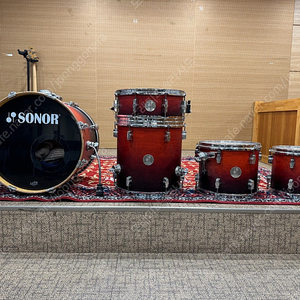 Sonor force 2005 full birch + 하드웨어 세트 + 메이늘 오리엔탈 드럼매트