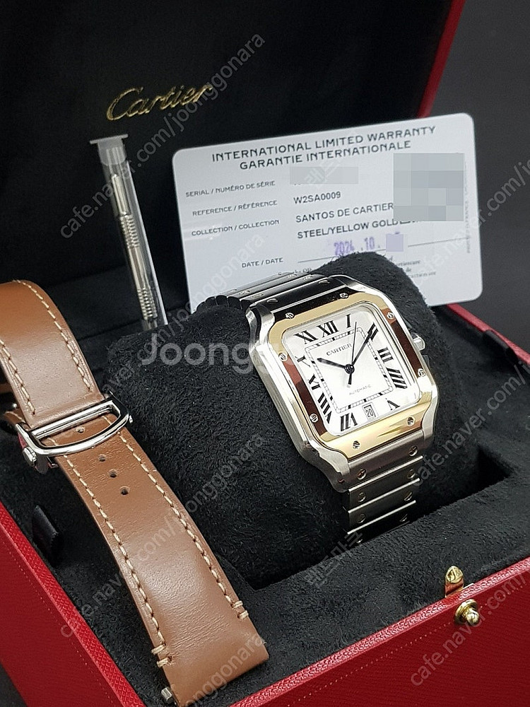 까르띠에 cartier 산토스 드 까르띠에 워치 라지 ...--1