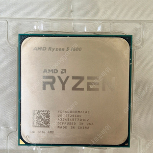 AMD 라이젠 1600 CPU + 정품쿨러(레이스 스텔스)