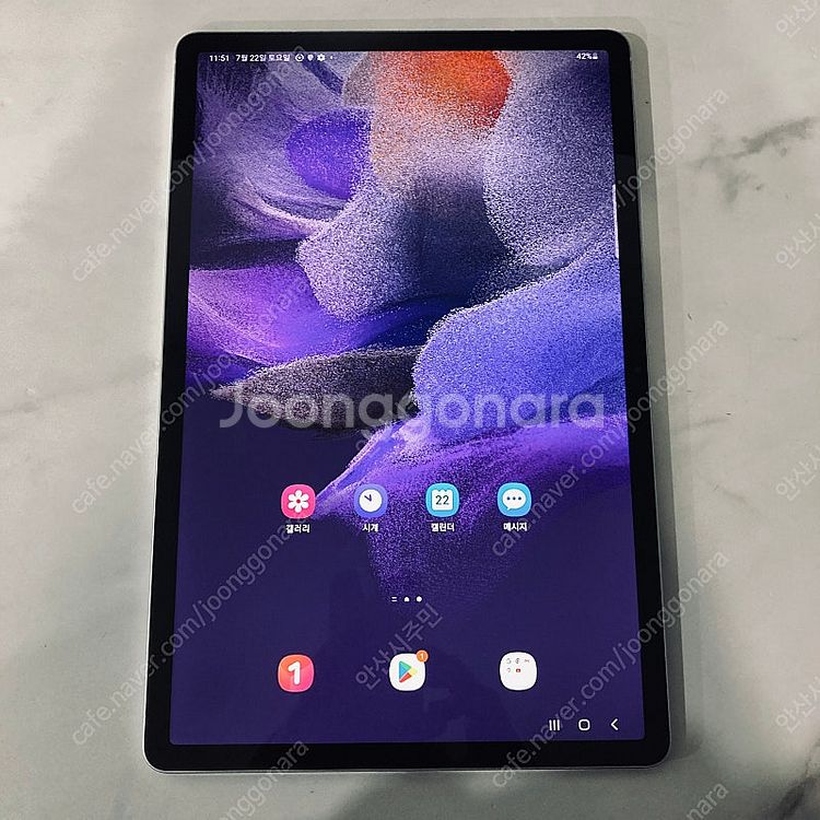 갤럭시 탭S7 FE 실버 64기가 WIFI S급! 키보...--6