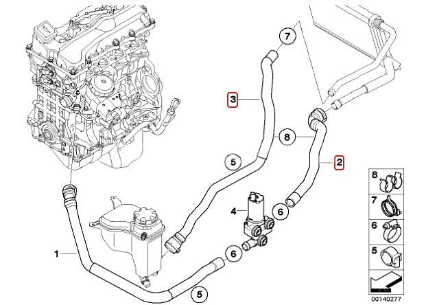 e90 320i 히터코어 호스(64216951946, ...--0