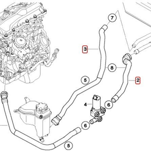 e90 320i 히터코어 호스(64216951946, 64216928591)