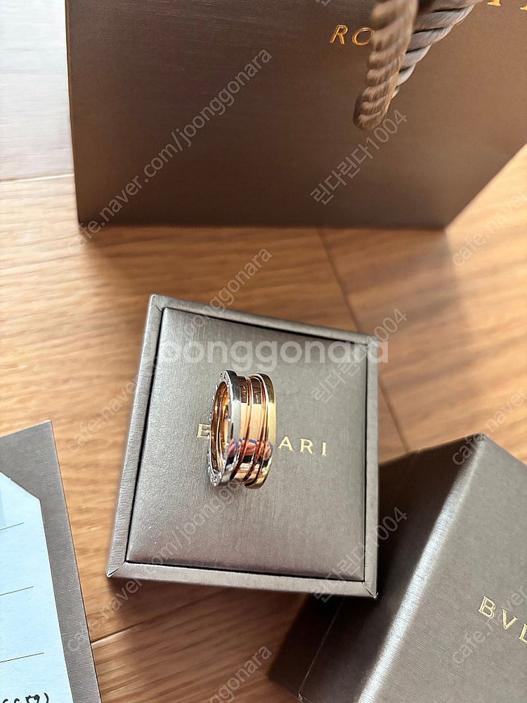 정품 불가리 비제로원링 3밴드--4