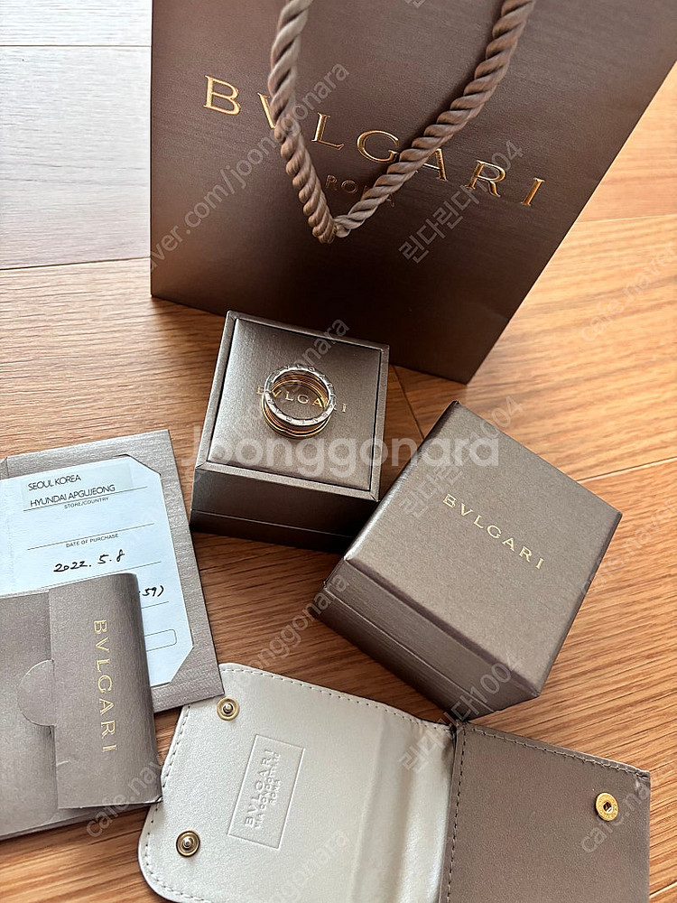 정품 불가리 비제로원링 3밴드--9