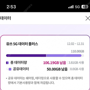 LG 데이터 1기가 2000원 2기가 3000원 판매합니다