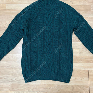 하울린 SUPER CULT ARAN SWEATER 아란케이블 니트 다크 그린