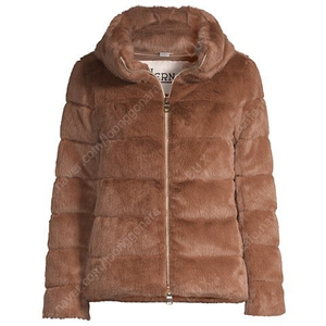 에르노 퍼 테디 다운 자켓 코트 마카다미아 (Herno Faux-Fur Teddy Down Jacket Macadamia) 40