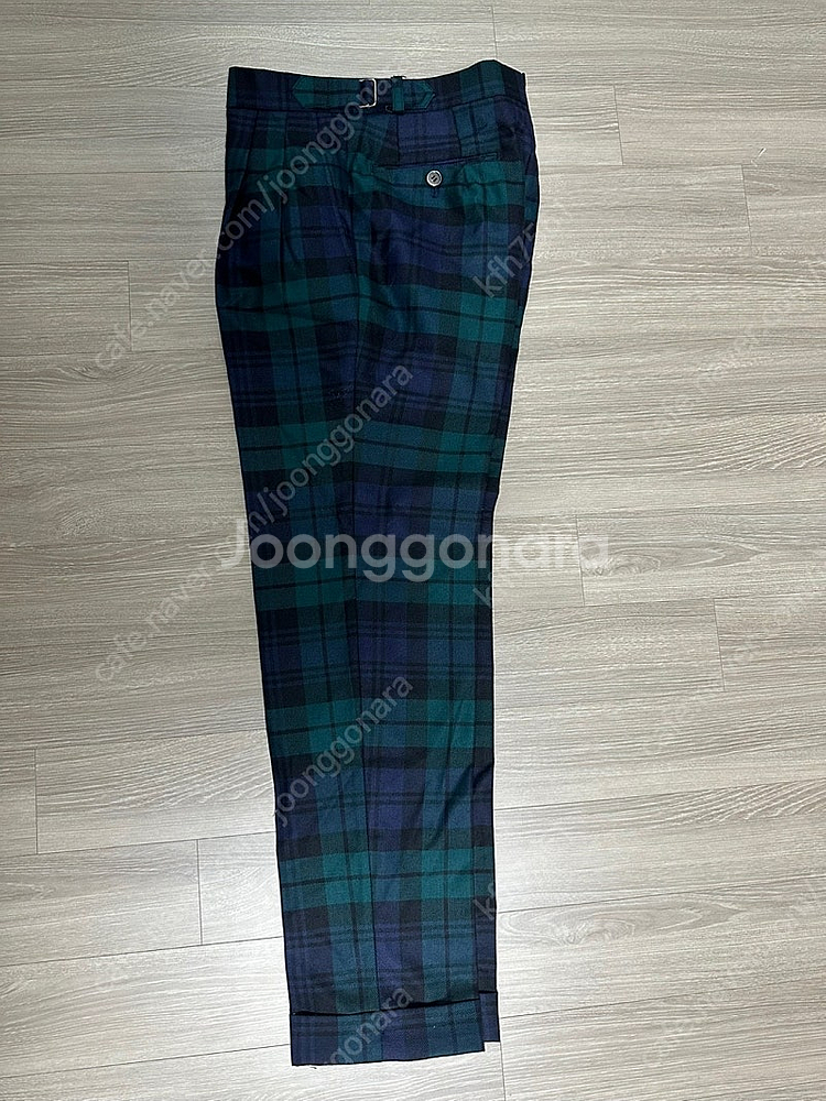타탄체크 맞춤 정장 바지 판매 합니다.--0