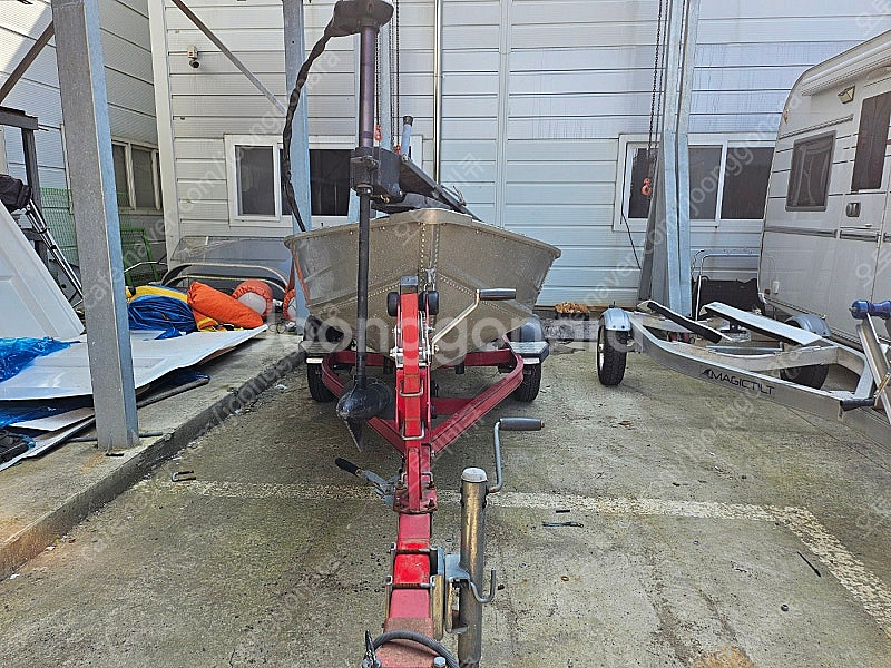 lowe v1256 알루미늄배스보트+도하츠9.8마력+무...--0