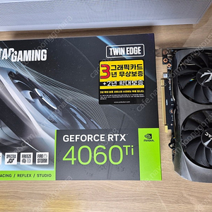 조텍 GAMING 지포스 RTX 4060 Ti TWIN Edge D6 8GB 판매합니다